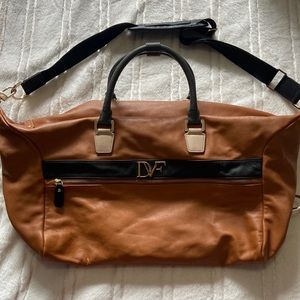 Dianne Von Furstenberg leather duffle bag